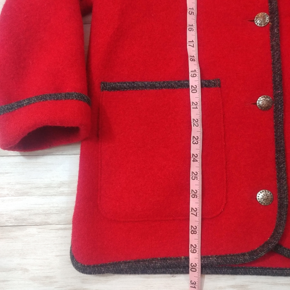 L.L. Bean Austrian Wool Button Down Sweater Blazer - image 4